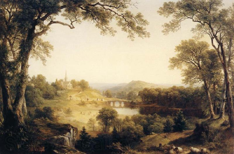 Asher Brown Durand Sunday Morning France oil painting art